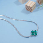 Stainless Steel Floral Pendant Necklace – Anti-Tarnish Gold/Silver Plated (SS331L) - Shangri 