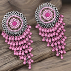 Elegant Oxidised Plated Ghungroo Dangler Earrings