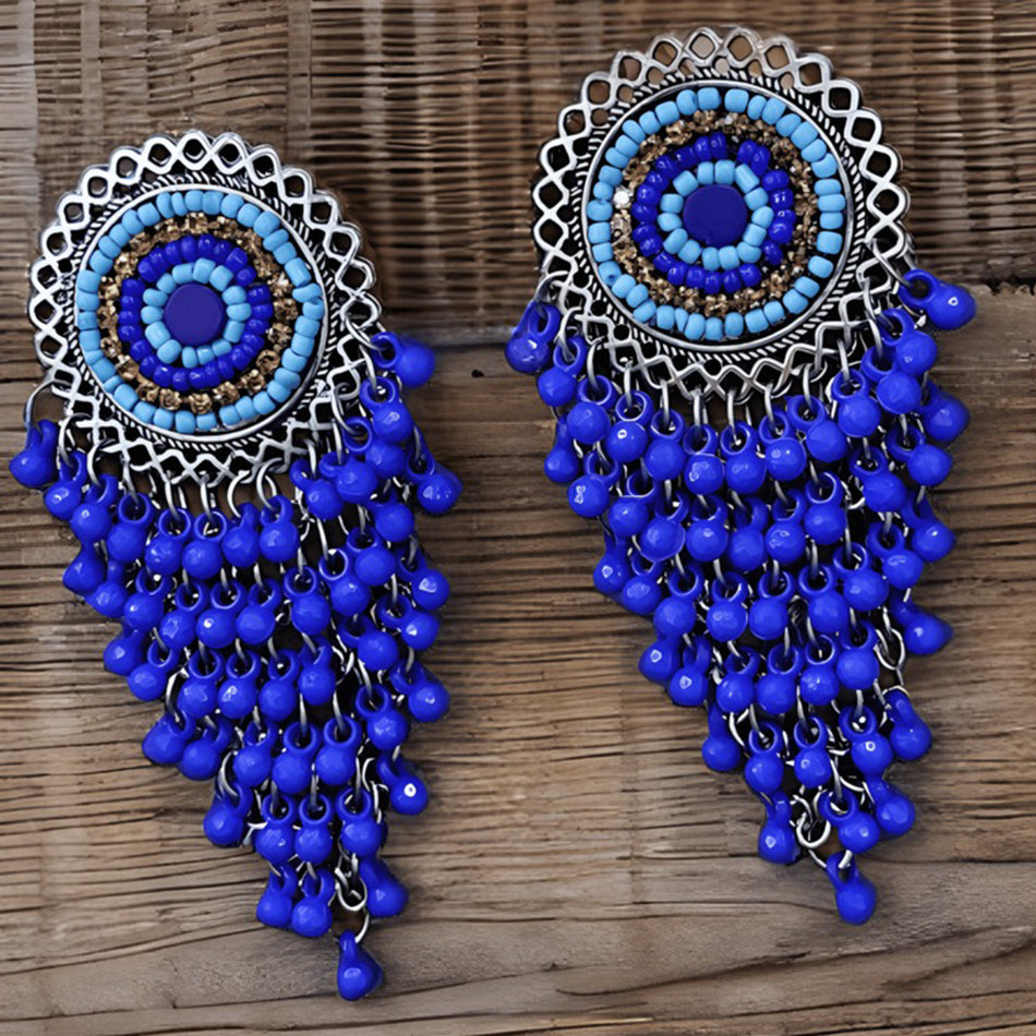 Elegant Oxidised Plated Ghungroo Dangler Earrings