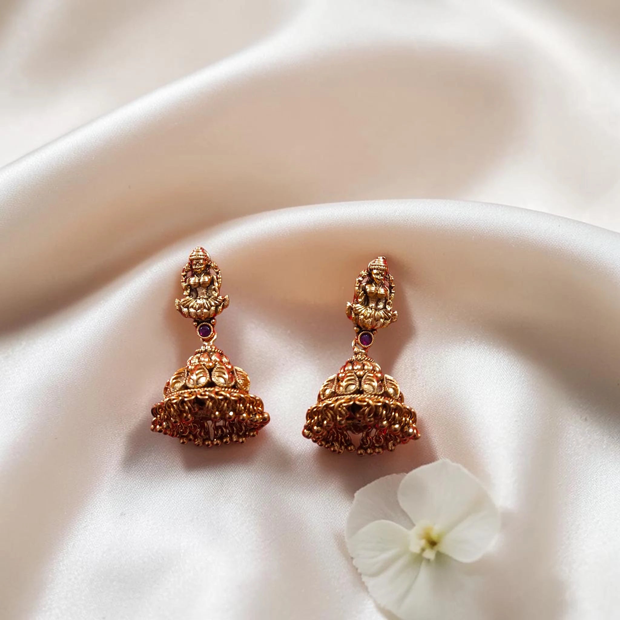 Shangri Premium Antique Laxmi Motif Long Necklace Set